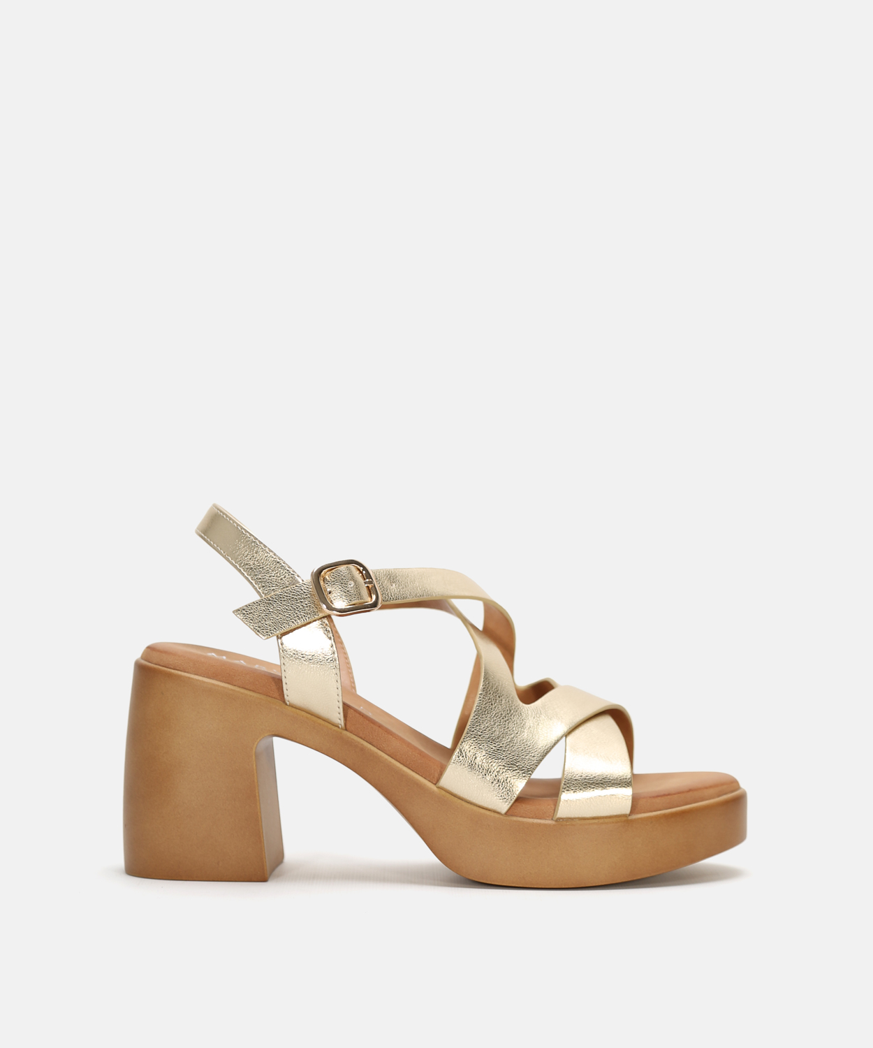 Sand&aacute;lia de plataforma com tiras image number null